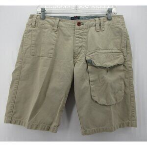 Paul Smith Shorts 30 Tan Cargo Buckle Back Field Safari Canvas VGT *